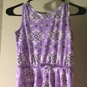 Patterned Tank Top Dress